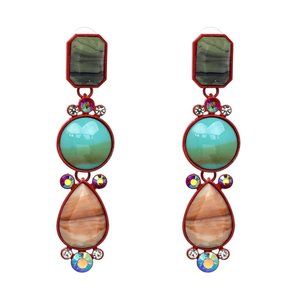VINTAGE GEOMETRIC DROP EARRINGS